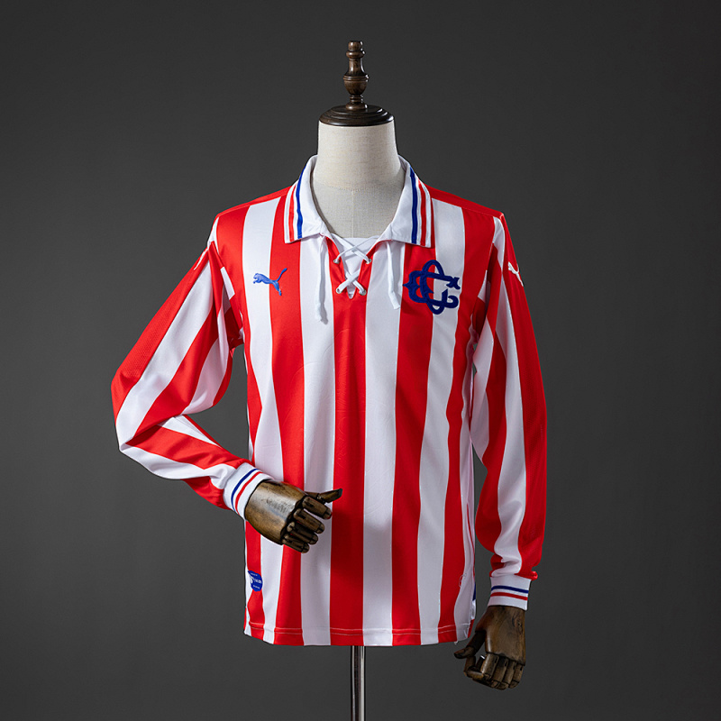 Camiseta retro de manga larga edición 110º aniversario de Chivas de Guadalajara Tallas S-XXL